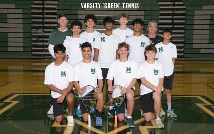 boys varsity green tennis